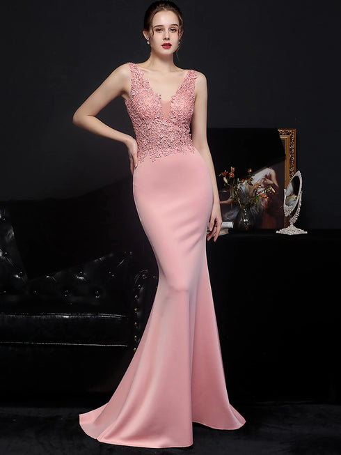 Sexy Elegant Luxury Wedding Evening Long Dresses for Women Rhinestone Prom Party Dresses Summer Dress